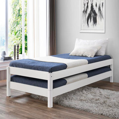 Single Size Stackable Bed Frame (Set of 2)