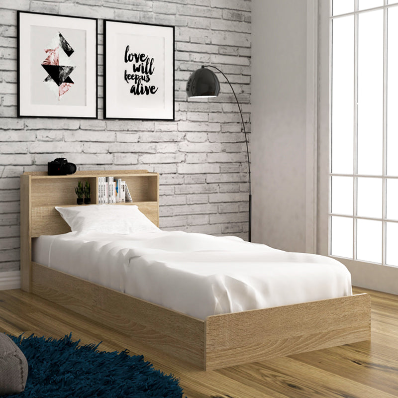 Single Size Storage Oak Bed Frame